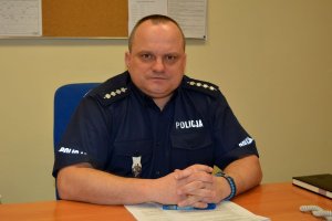 Naczelnik Wydziału Ruchu Drogowego Komendy Miejskiej Policji w Sopocie asp. szt. Dariusz Bzymek